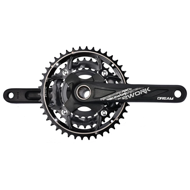 RACEWORK система для MTB алюминиевый ЧПУ велосипедные рукоятки 170 мм 104BCD SHIMANO 10