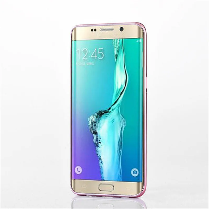 Роскошная зернистая кожа личи мягкая Задняя накладка чехла из ТПУ для samsung Galaxy