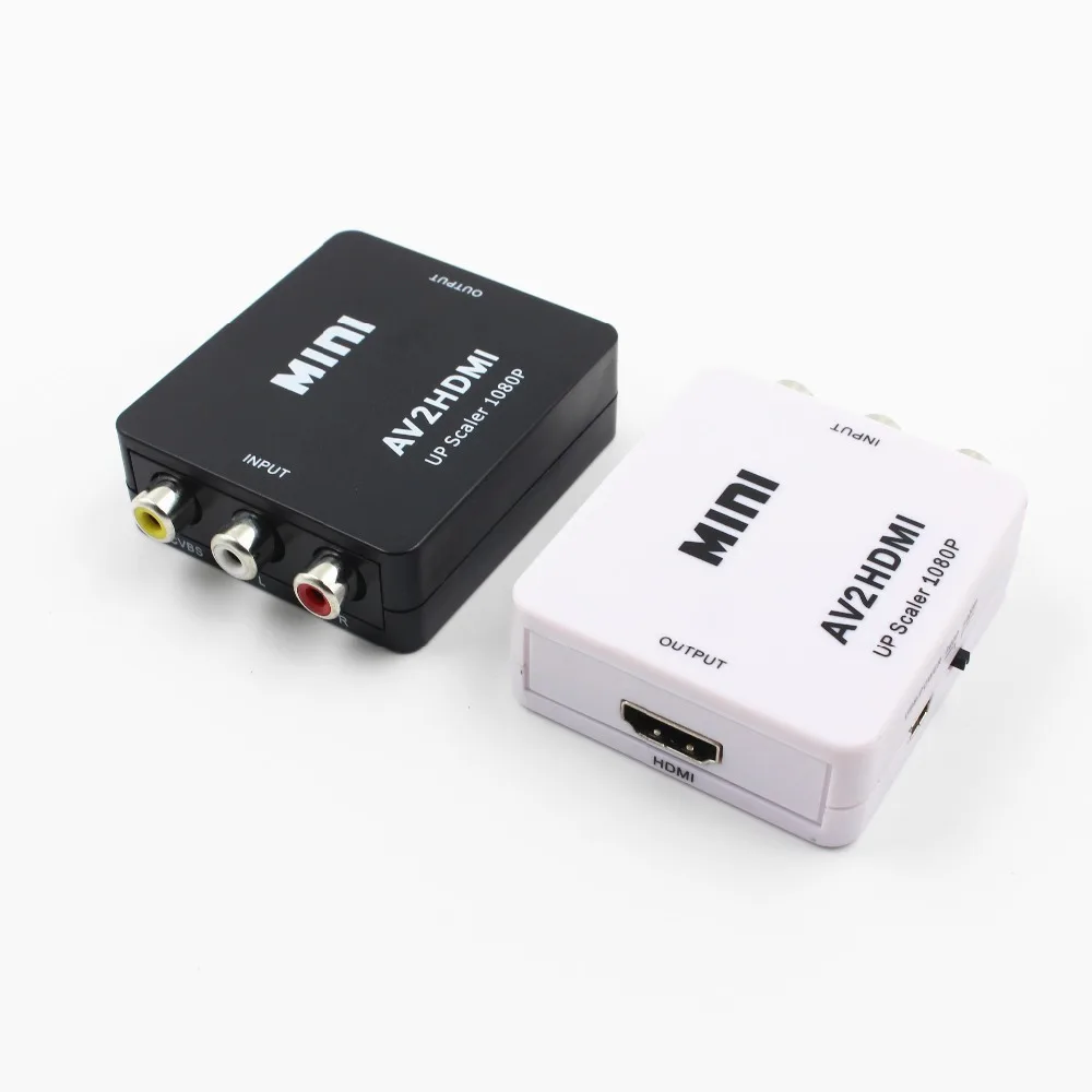 DOITOP Композитный RCA AV HDMI CVBS чтобы адаптер конвертер Поддержка HD 720 P 1080 к Mini AV2 видео