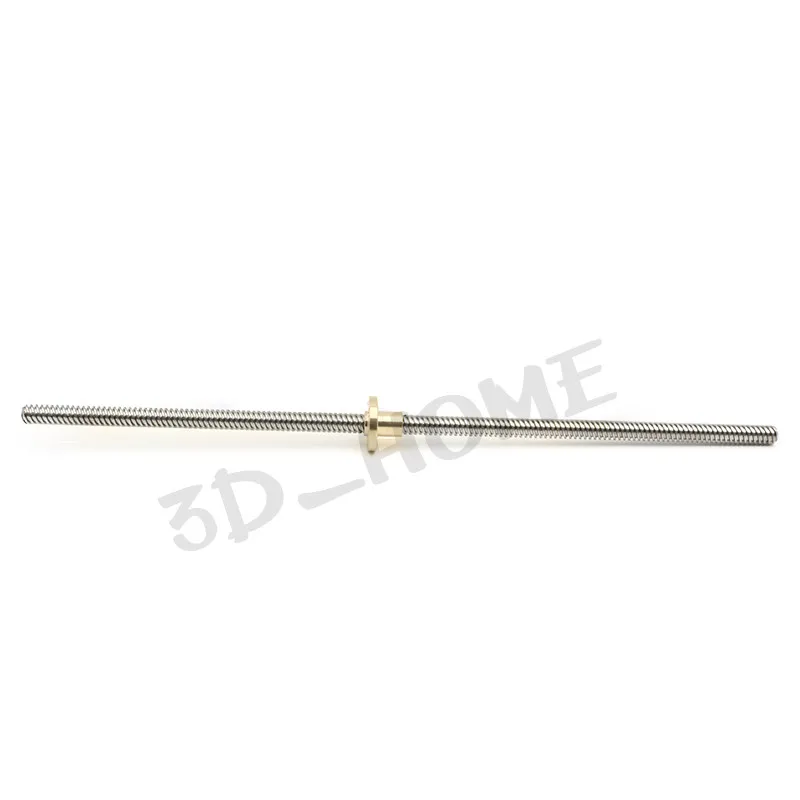 3D-принтеры и ЧПУ свинцовый 2 мм THSL-500-8D 200/300/400/500 для пальцев, искусственные бриллианты, Т-образный шаговый двигатель Трапецеидальный направляющий винт 8 мм с Медь гайка