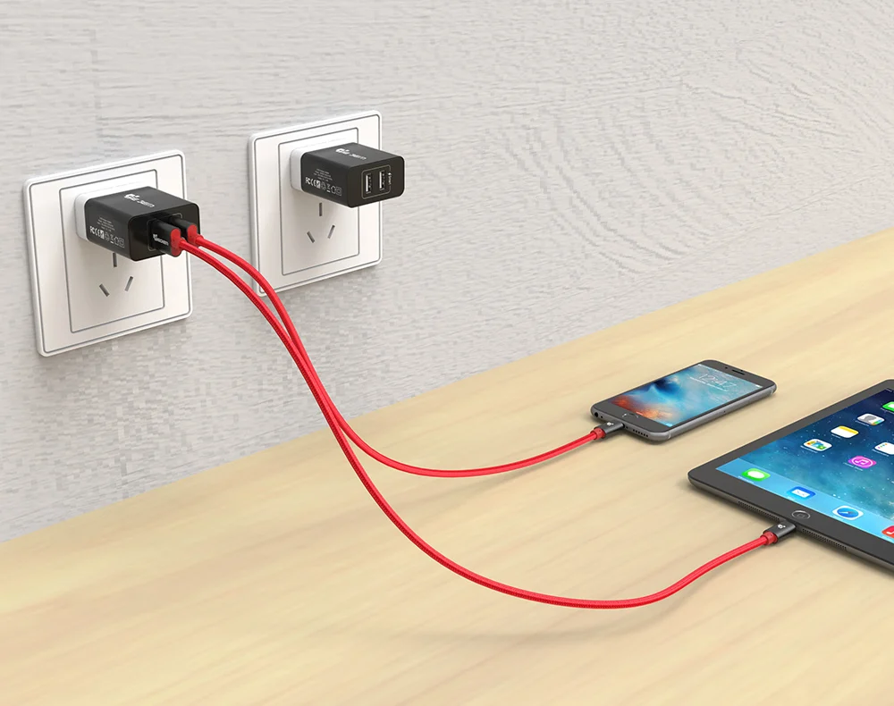 Tiegem нейлон плетеный кабель USB для iPhone 5 5S 7 Plus 1 м/2 м/3 м быстро зарядки синхронизации данных USB кабель для iPhone 6 6 S плюс 5S iPad
