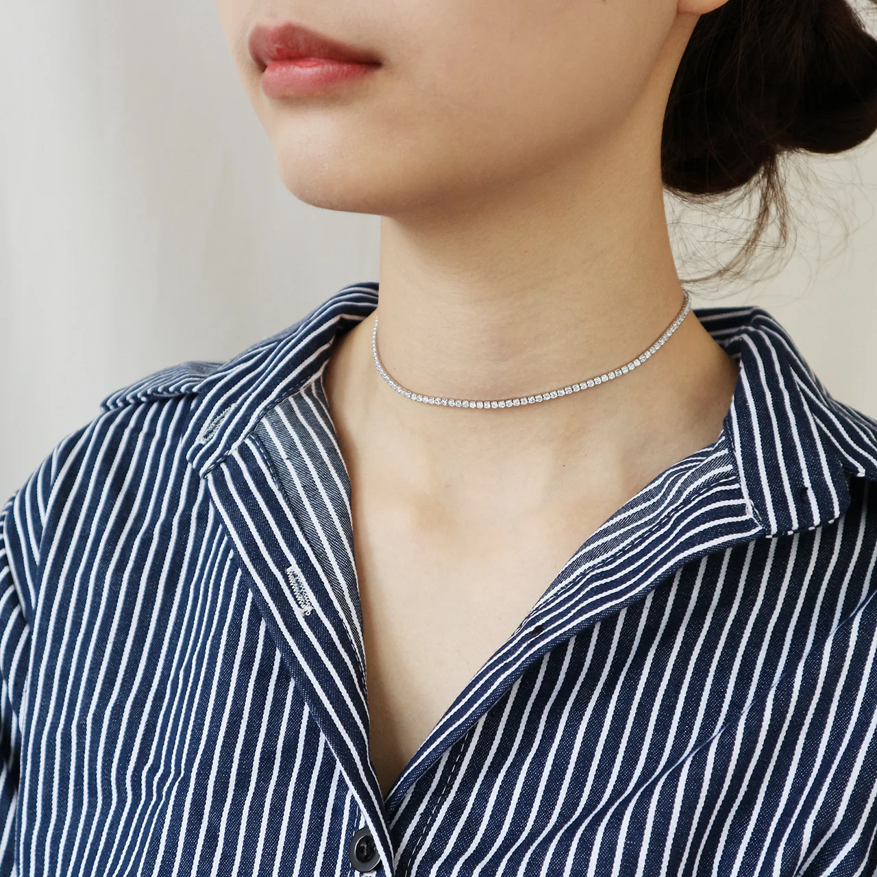 Женское ожерелье из серебра 925 пробы с цирконом|925 sterling silver|925 silver necklacesterling necklace |