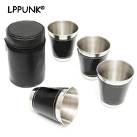 4pcsset 70ml of cccp set 304 stainless steel wine beer whiskey mugs outdoor travel water bottle