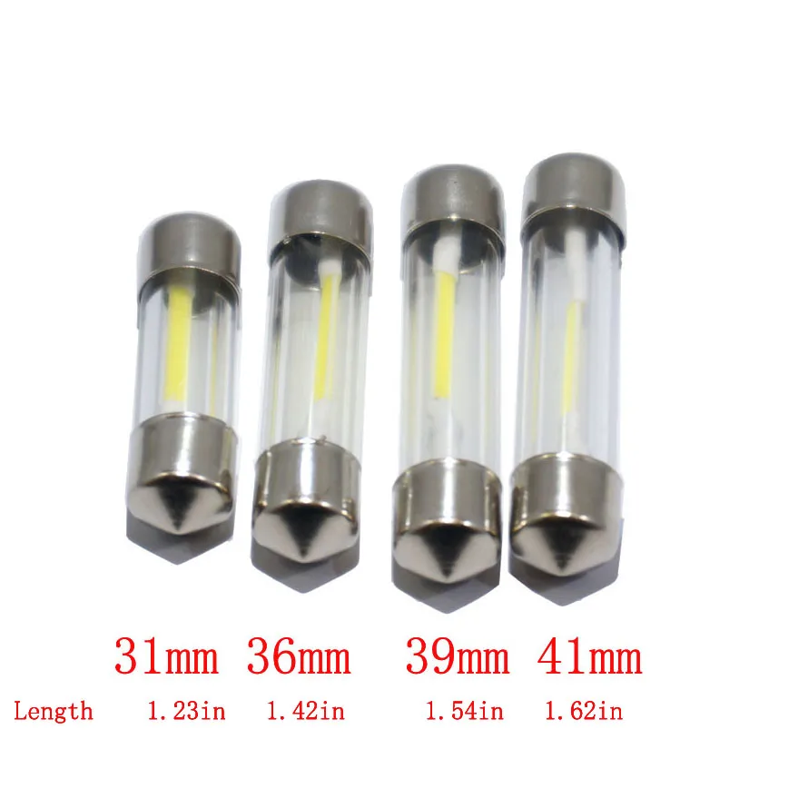 AORUNYEBAO 2X C5W светодиодная гирлянда 31 мм 36 39 41 C10W лампа SMD COB автомобильное Внутреннее