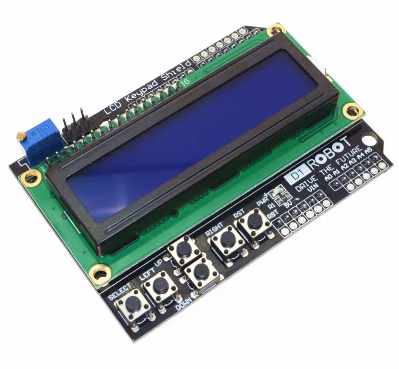 10 шт. ЖК экран с клавиатурой для Arduino ATMEGA328 ATMEGA2560 raspberry pi UNO blue screen|Интегральные