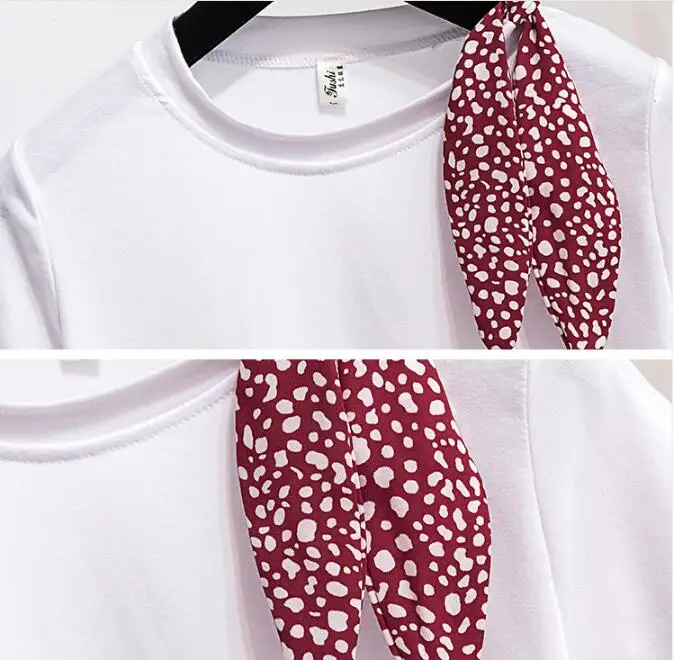 2019 Летняя женская одежда с коротким рукавом круглым вырезом Повседневная