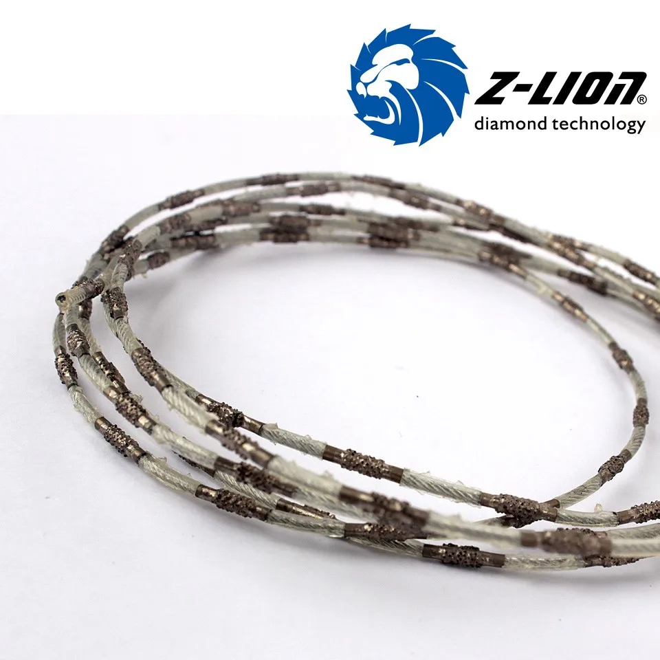 Z-LION 2,2 мм Алмазная режущая проволока паяная Алмазная Супер тонкая Алмазная проволочная пила для резка мрамора гранита бетона камня