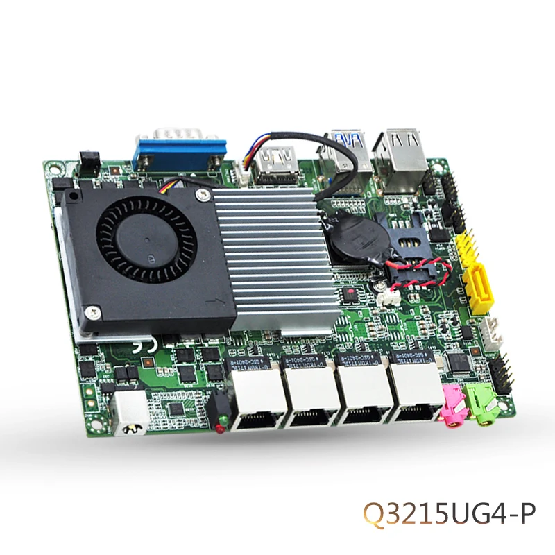 Qotom 4 Lan 3 5 &quotПромышленная материнская плата Q3215UG4 P процессор 3215U (2 м Кэш 1 70 ГГц