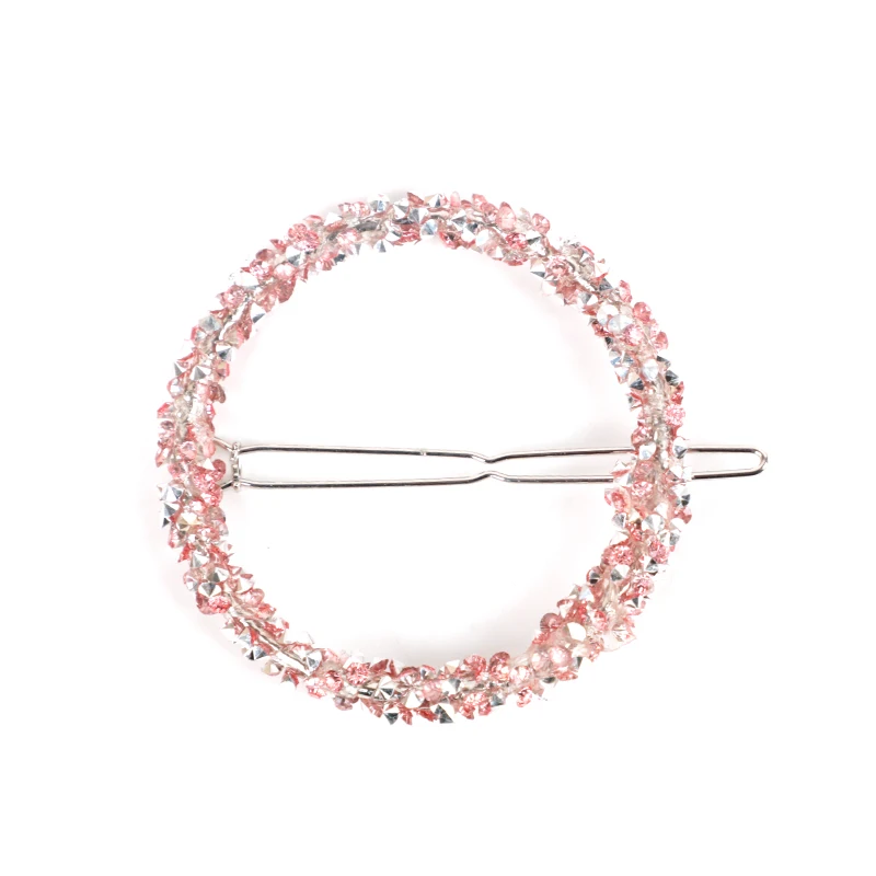 Женские заколки для волос 1 шт. модные блестящие круглые звездочки со стразами