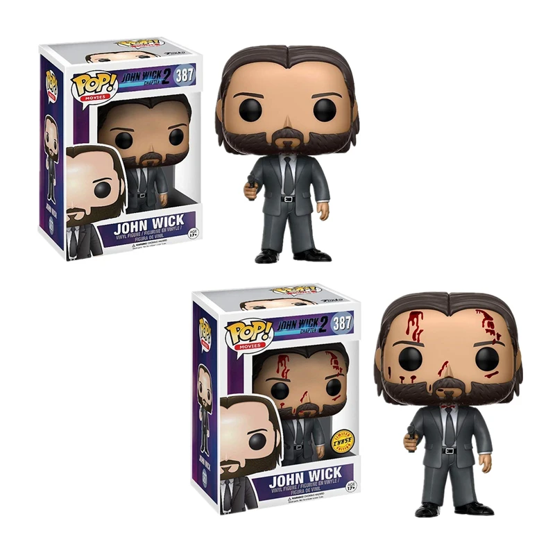 Funko pop #387 JOHN WICK Лимитированная серия Чейз экшн и фигурки игрушка виниловая кукла