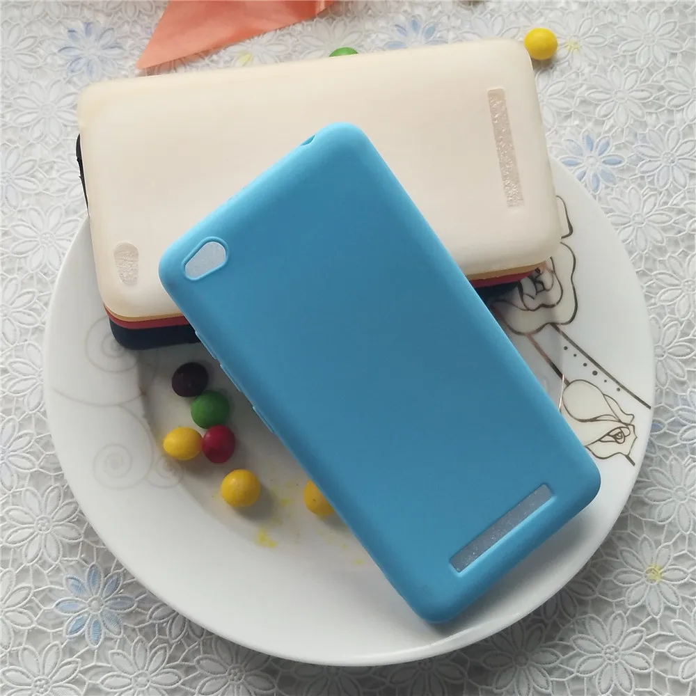 Простые однотонные мягкие ТПУ чехлы для Xiaomi Redmi 4A Macarons цветной силиконовый