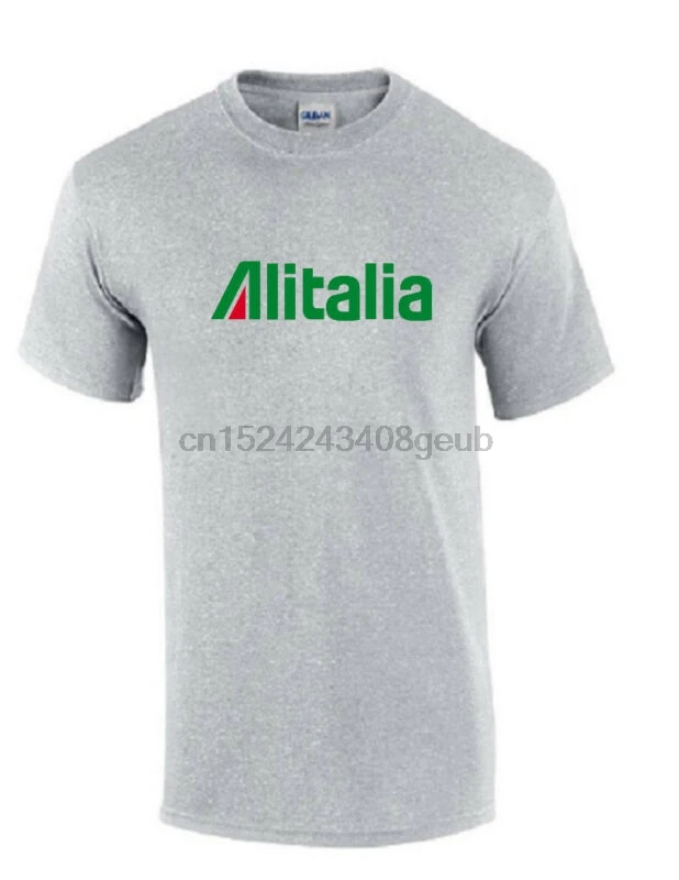 Alitalia Ретро красный зеленый логотип итальянская авиакомпания Geek Спорт серый
