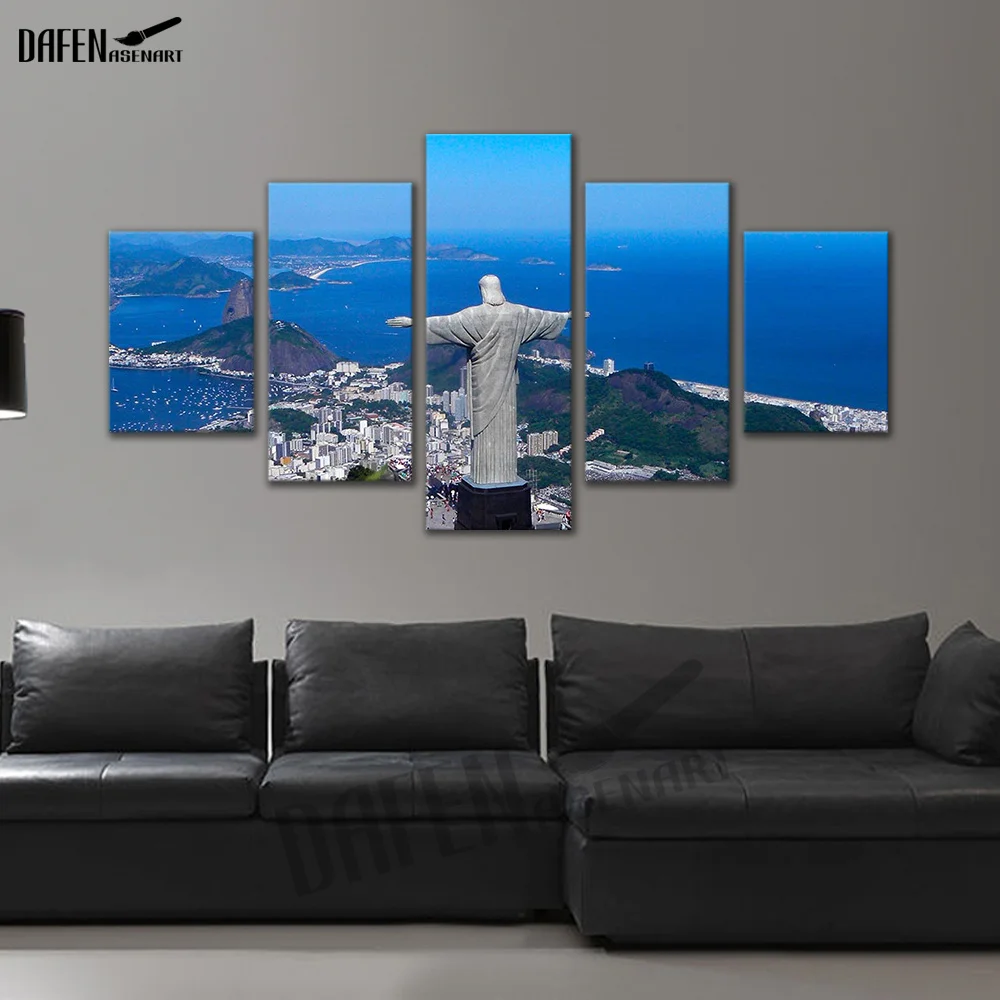 HD печатная Настенная картина Rio de Janeiro Botafogo пляж бразильский пейзаж холст в рамке