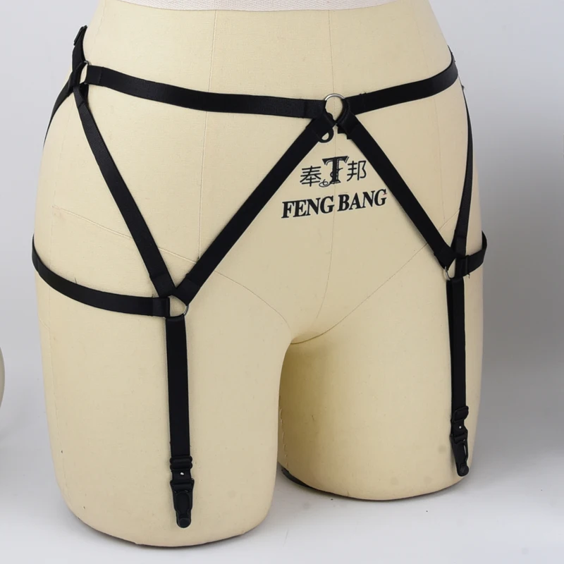 Боди в готическом стиле Свадебные Подвязки для ног фетиш портупея подвязки чулок