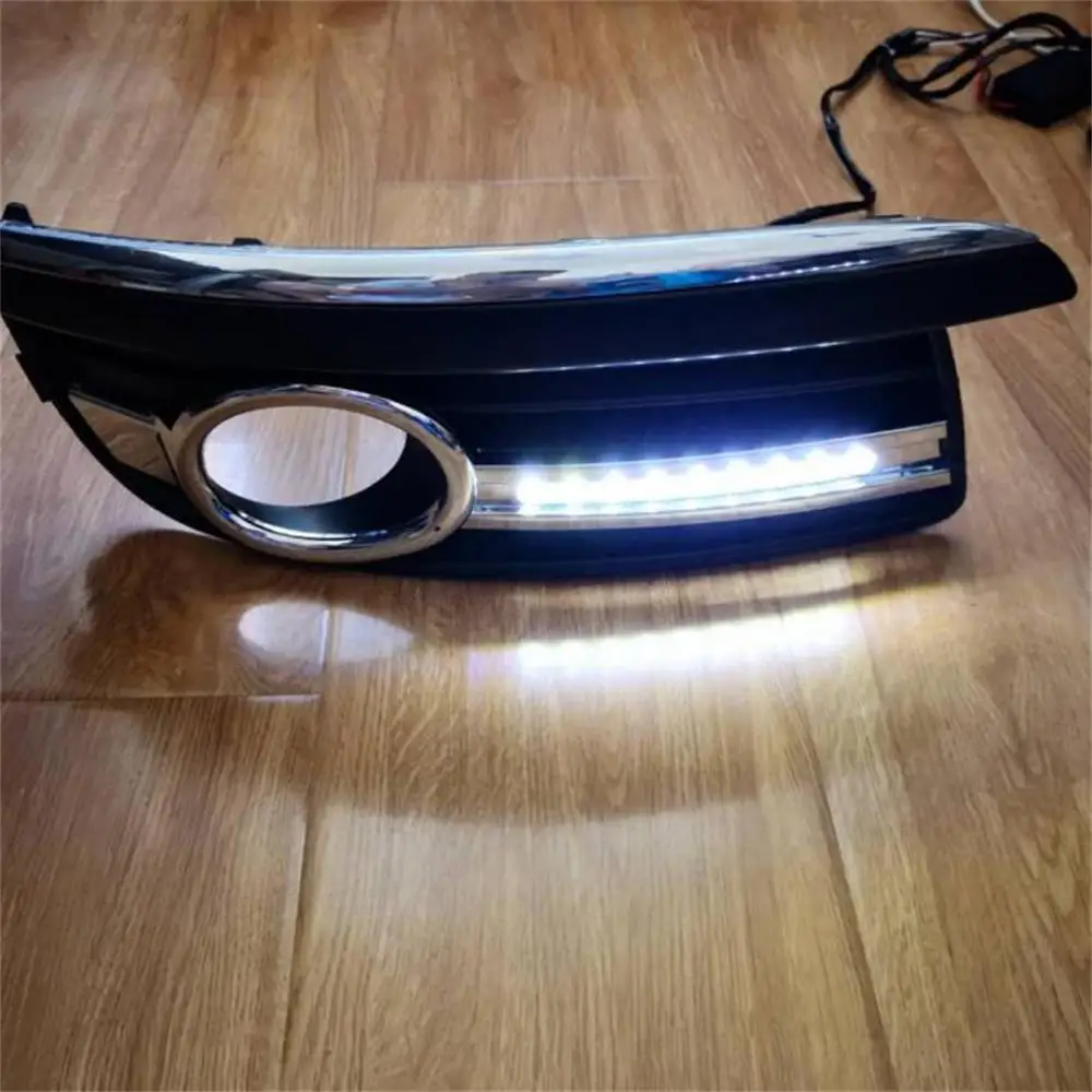 Для VW Jetta 5 A5 Mk5 2006 2007 2008 2008 2010 2011 передней крышки противотуманных фар ободок Led DRL Габаритные огни с жгутом проводов