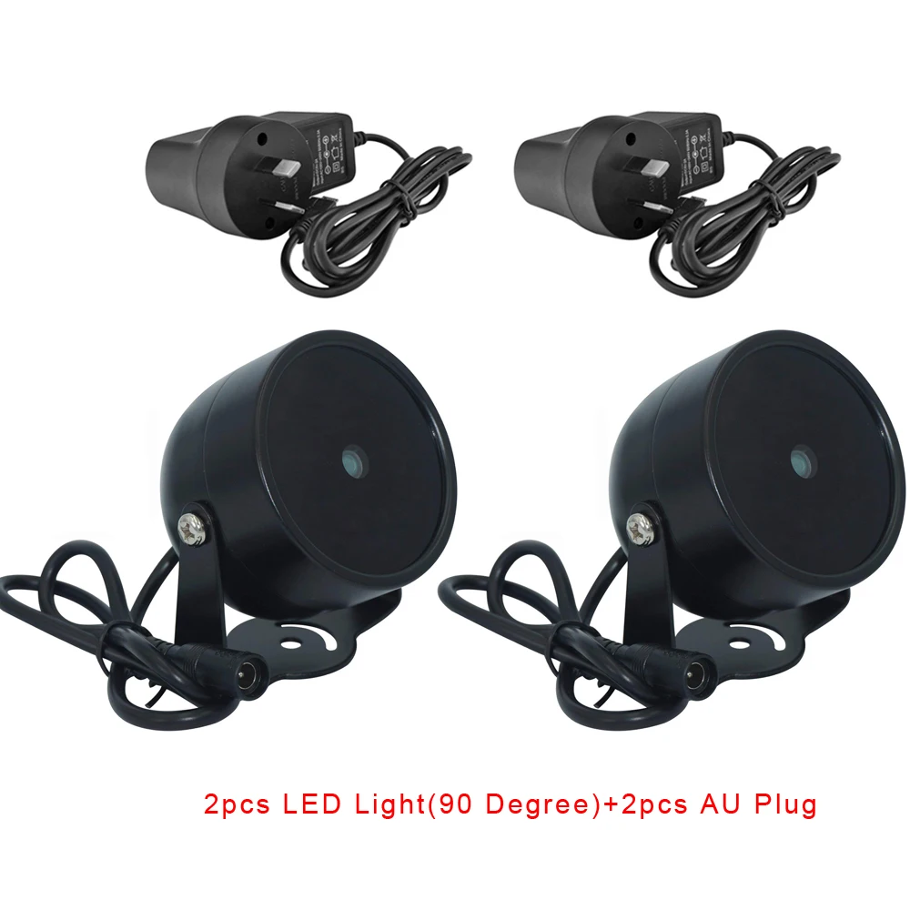 2pcs Light with AU CDYCAM 2 шт 4 массива ИК светодиодный осветительный Светильник ИК инфракрасный металлический водонепроницаемый заполняющий светильник для камеры видеонаблюдения ночного видения - Цвет: 2pcs Light with AU