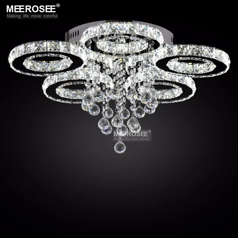 Современная светодиодная люстра светильник с креплением алмазная Хрустальная