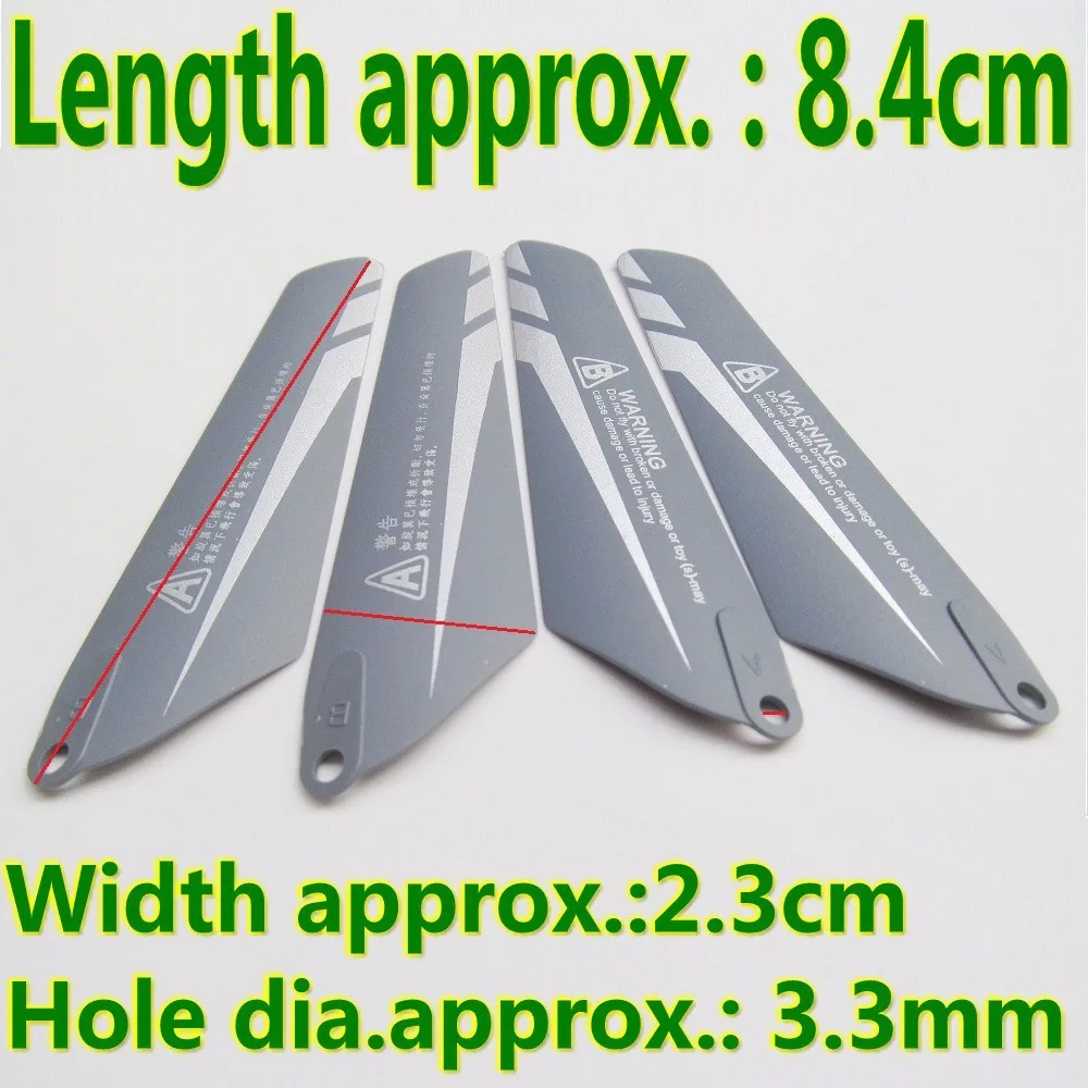 4PCS as Showing Main Blades Propeller Rotor 2A+2B 8.4CM 84MM For F103 Avatar R/C Helicopter Rc Spare Parts Accessories | Игрушки и хобби