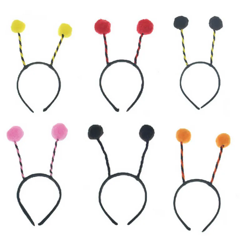 20pcs Adult Kids Bee Ant Fly Ladybug Headband Antenna Ball Hair Band Headwear Dress Party Favors Gift Christmas Halloween|christmas