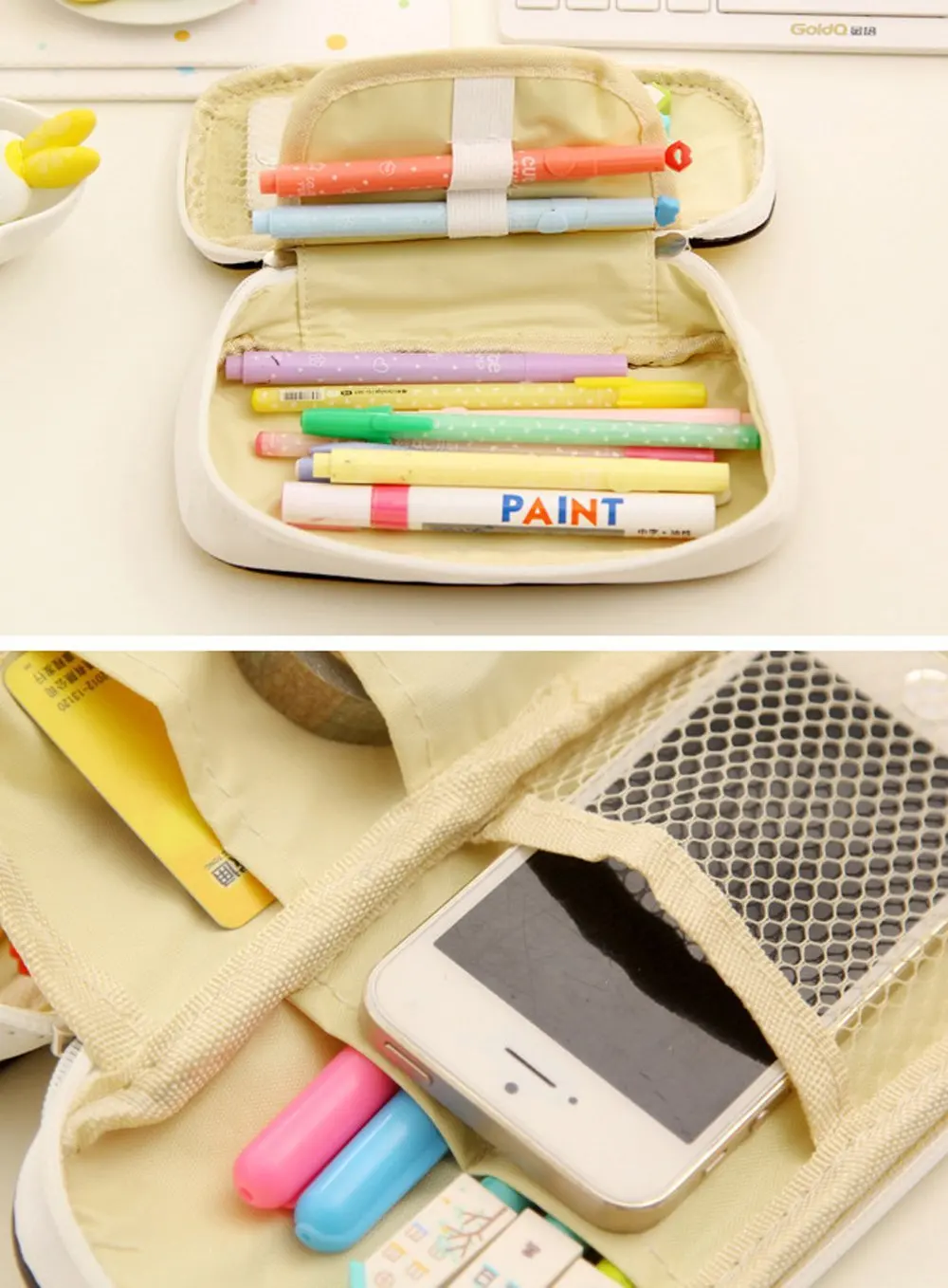 XRHYY 1 большой зеленый или желтый фотоальбом органайзер для карандашей держатель