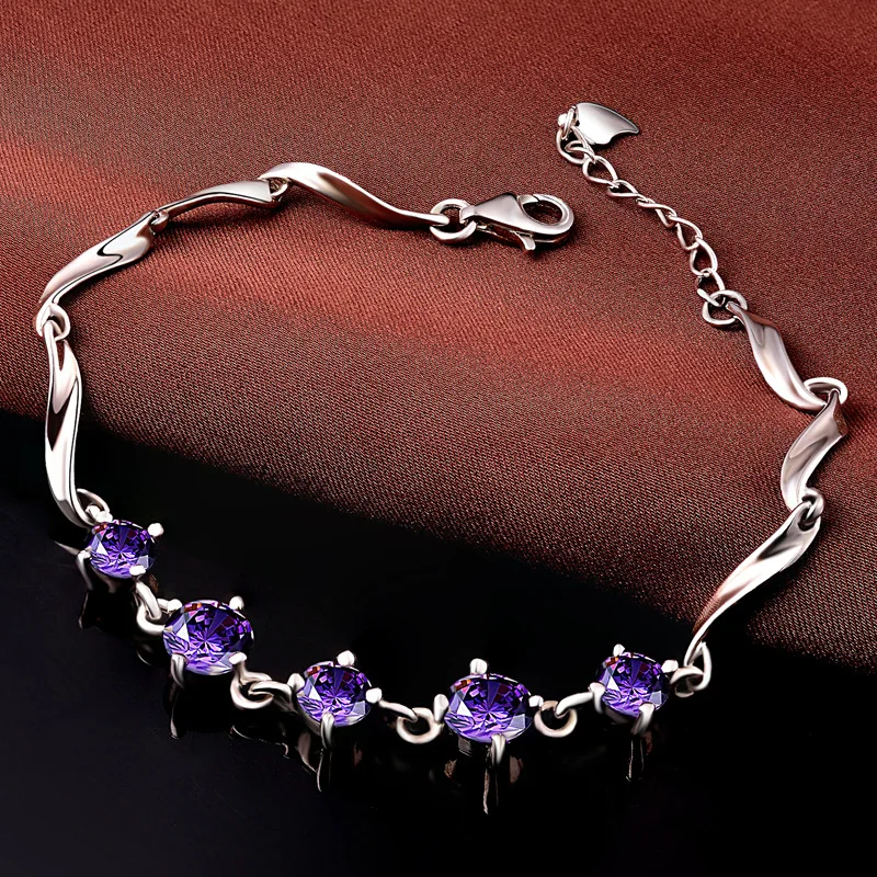 Женский браслет из серебра 925 пробы с натуральным кристаллом|bracelets for|bracelets for