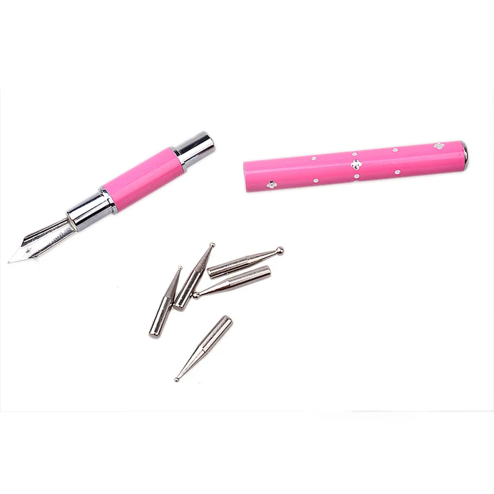 O 1 шт. ручка для рисования дизайн кончик ногтей кисть украшение ложных Кончиков