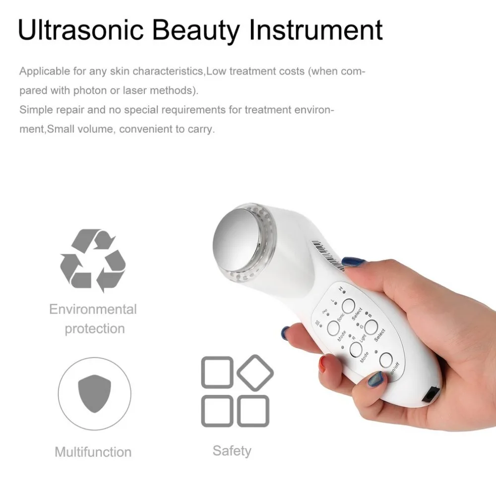 Новый 7 цветов RGB светодиодный светильник Ультразвуковой косметический