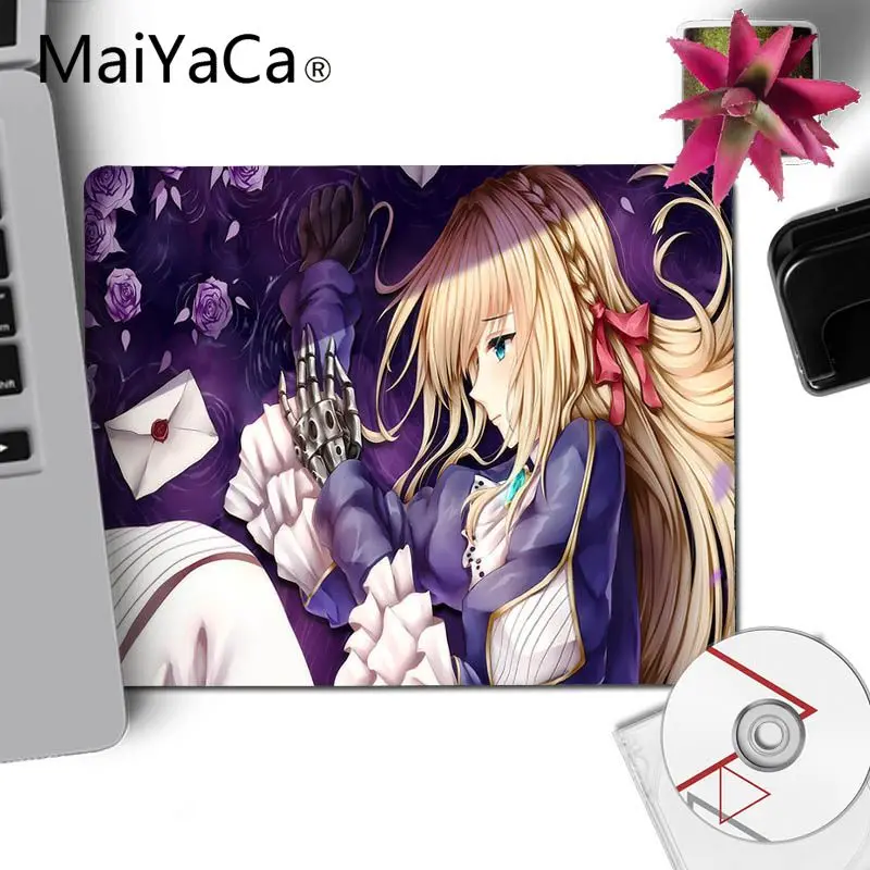 Коврик для мыши MaiYaCa фиолетовый evergarden girl с японским аниме дизайн сделай сам