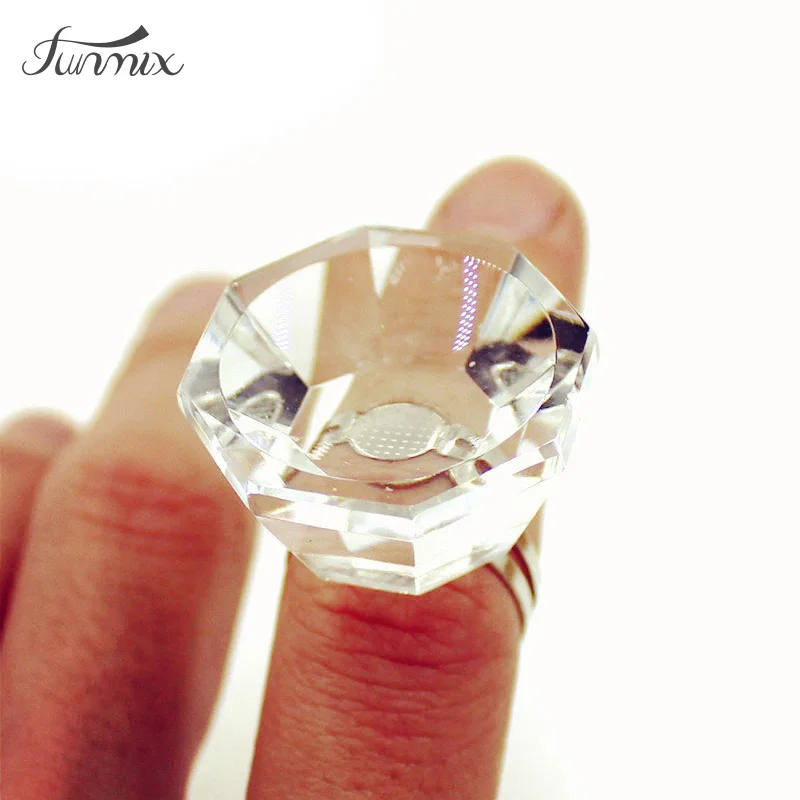 Высококачественное кольцо для клея из натуральных норковых ресниц пальцев клей