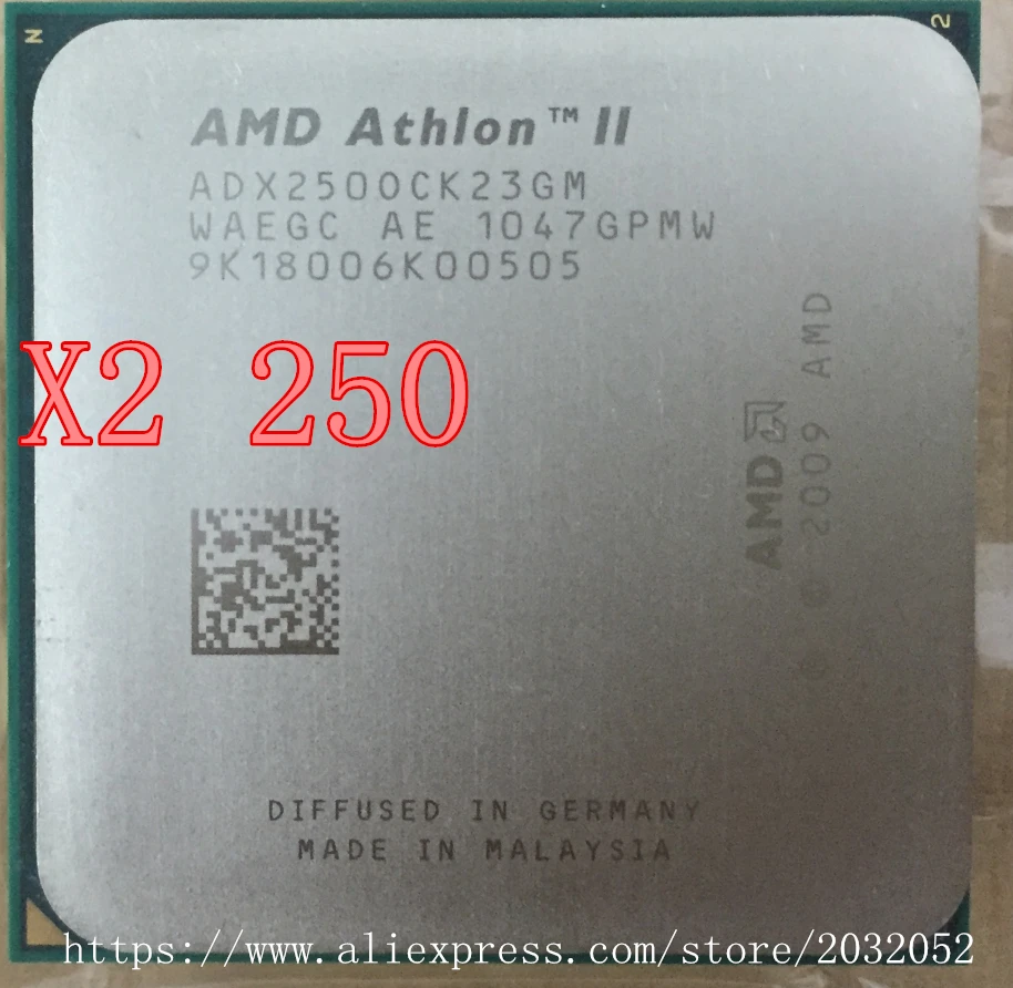 Процессор AMD Athlon II X2 250 3 0 ГГц/2 Мб кэш памяти L2/двухъядерный процессор Socket AM3 (100%