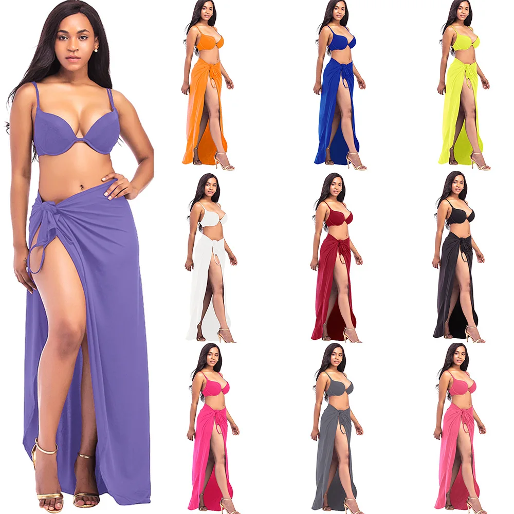 Длинное пляжное платье IASKY большие размеры накидка для пляжа 2017 яркого цвета