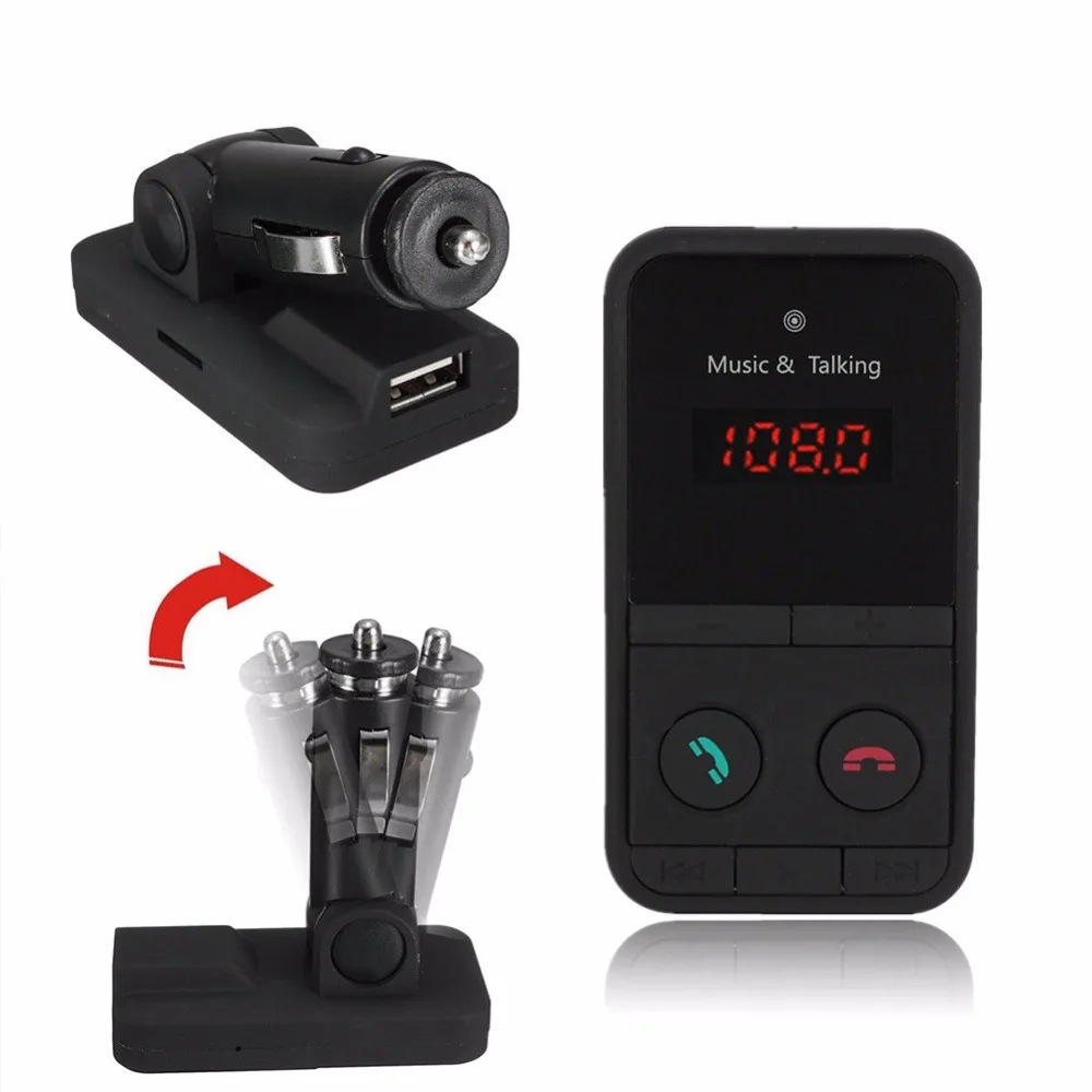 Беспроводной Bluetooth стерео музыкальный плеер Автомобильный fm передатчик адаптер