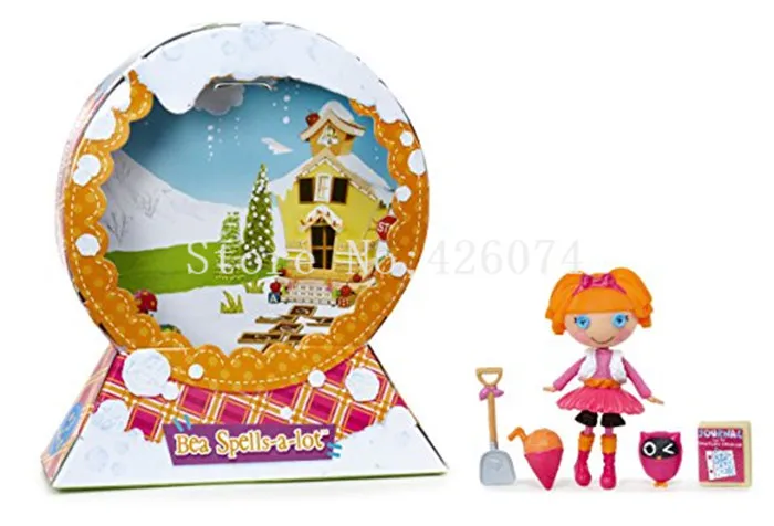 Черный Новые Мини Lalaloopsy снежные фигурки Куклы для девочек детские игрушки украшения детские рождественские подарки - Цвет: Черный
