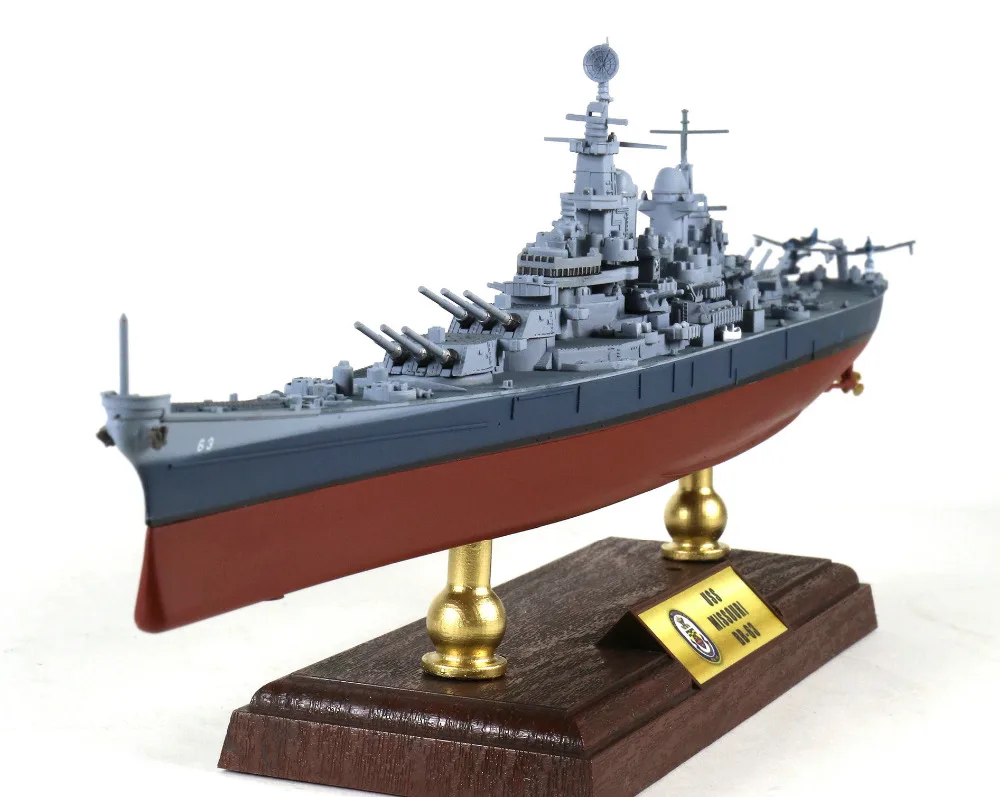 Новинка 1/700 USS Missouri, статическая Готовая модель броненосца из сплава, коллекционные вещи