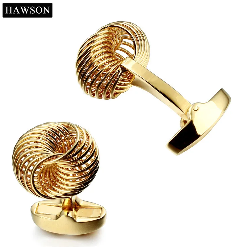 1 пара розничных роскошных мужских позолоченных запонок свадебная рубашка|cufflinks