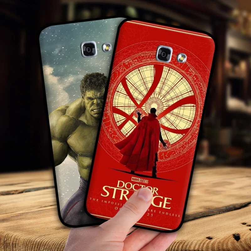 Mosirui для Samsung Galaxy A7 2017 a720f чехол Marvel hero Дэдпул Человек-паук Черная пантера Халк