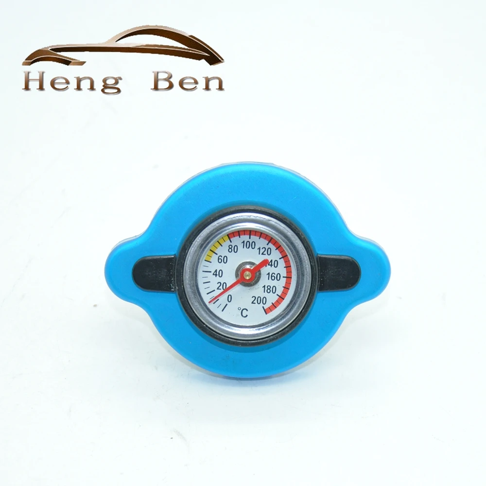 Universal Truck Water Tank Thermostatic Radiator Cap Cover With Temperature Gauge Meter Accessories 0.9 Bar