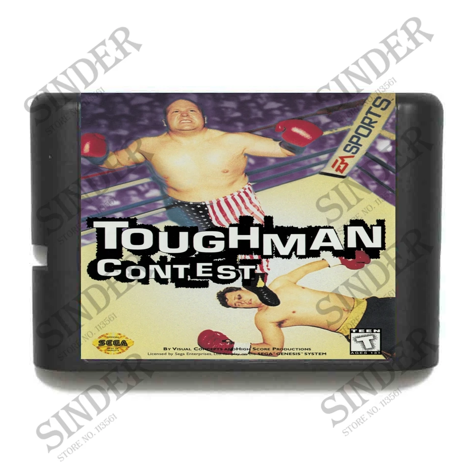 

Toughman Contest 16 bit MD Game Card For Sega Mega Drive For Genesis