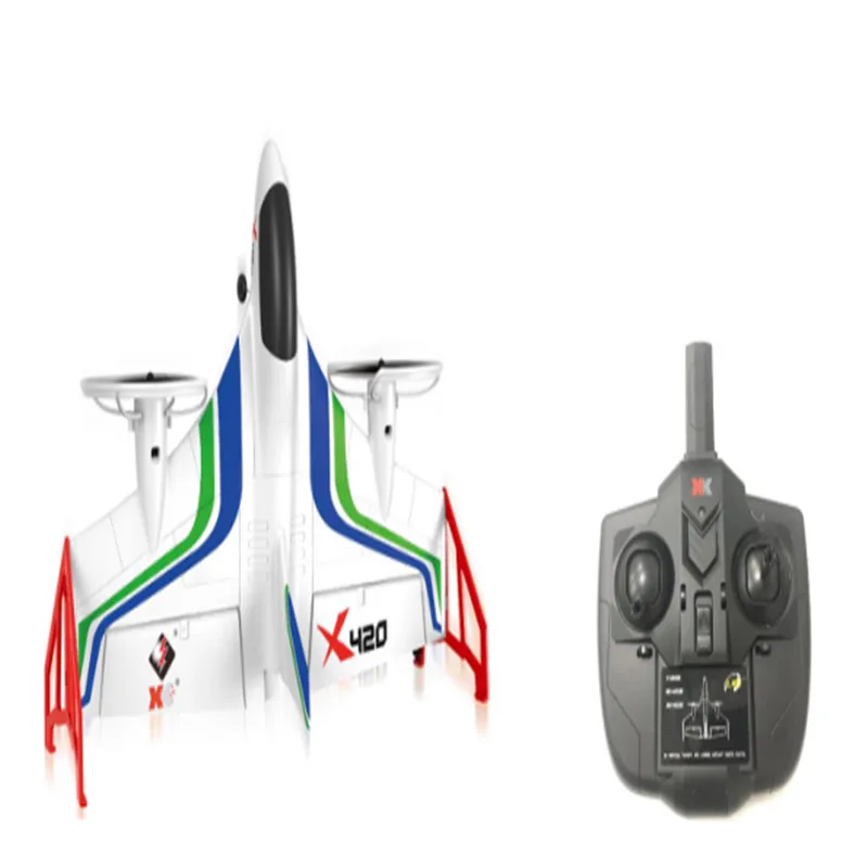 XK X420 2 4G 6CH 420 мм 3D6G VTOL вертикальное Снятие и посадка EPP 3D Аэробика FPV RC Самолет RTF