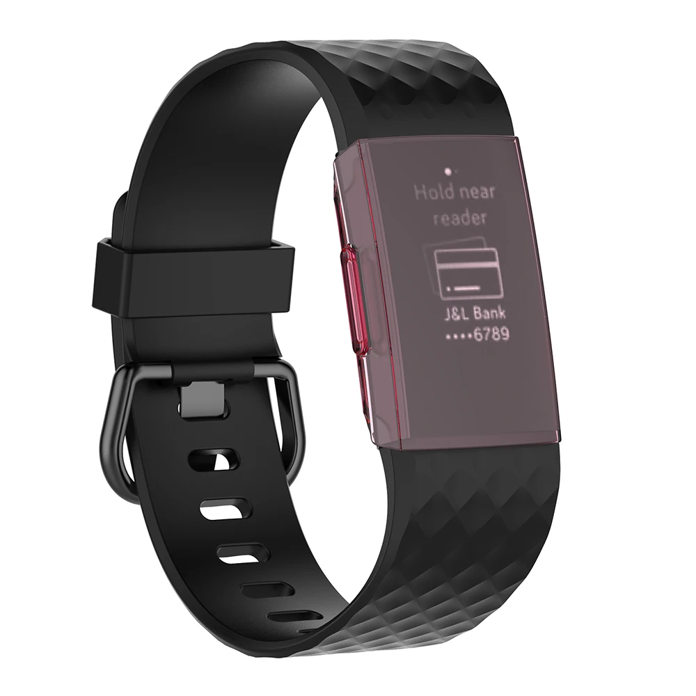 Мягкий прозрачный защитный чехол из ТПУ с защитой от царапин для Fitbit Charge 3 смарт
