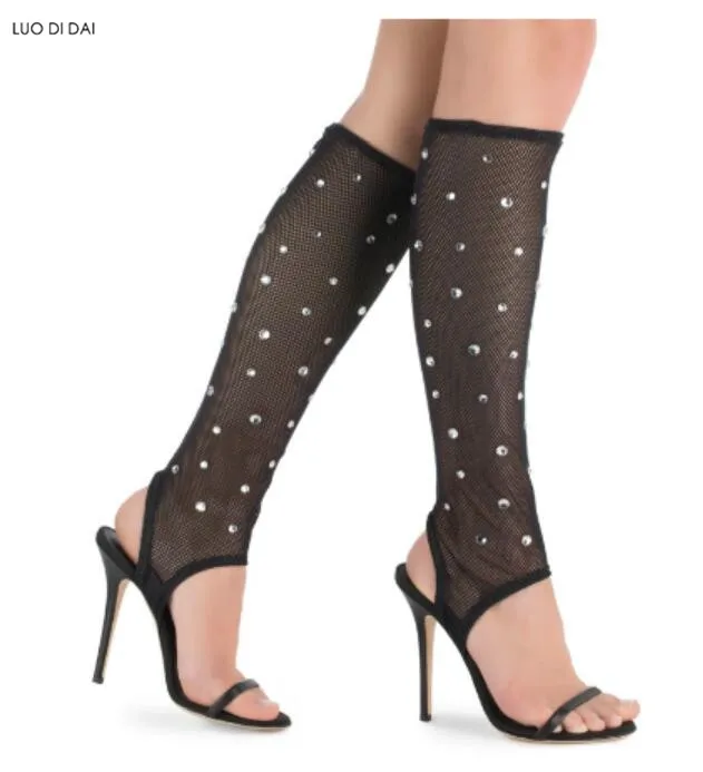 Новинка 2020 года летние женские туфли на высоком каблуке для вечеринки черные