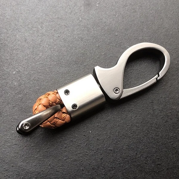 Orange-key chain Автомобильный брелок с толстым стержнем, Классическая d-образная подкова, держатель для ключей, аксессуары для салона автомобиля, кошелек для ключей, инструменты для стайлинга автомобилей - Цвет: Orange-key chain