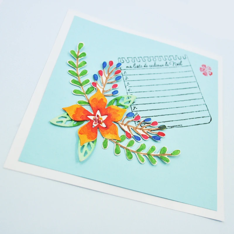 

Happymems 2019 New Flower Metal Cutting Dies Stencil DIY Scrapbooking Card Making Embossing Die Cut Album Cutting Dies Crafts