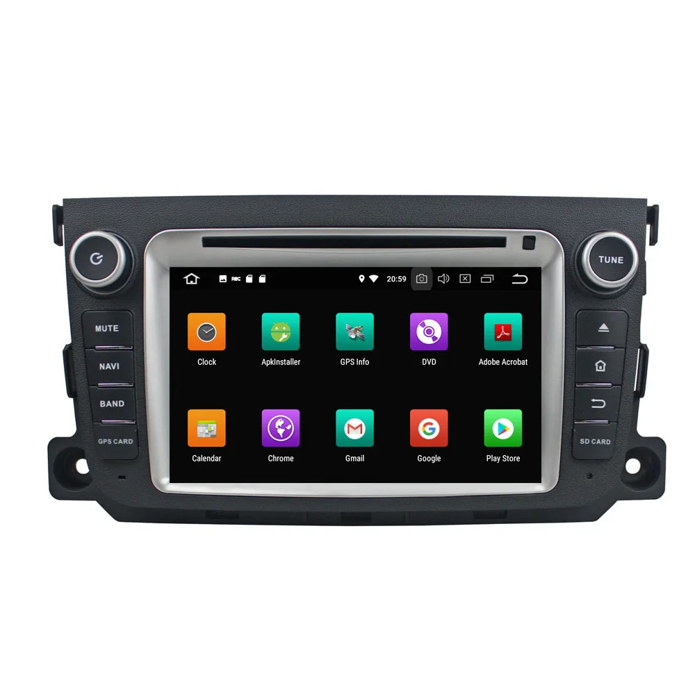 KLYDE 8 ядер 7 &quotAndroid 0 1024*600 автомобильный dvd плеер для BENZ SMART 2011 2012 аудио стерео радио