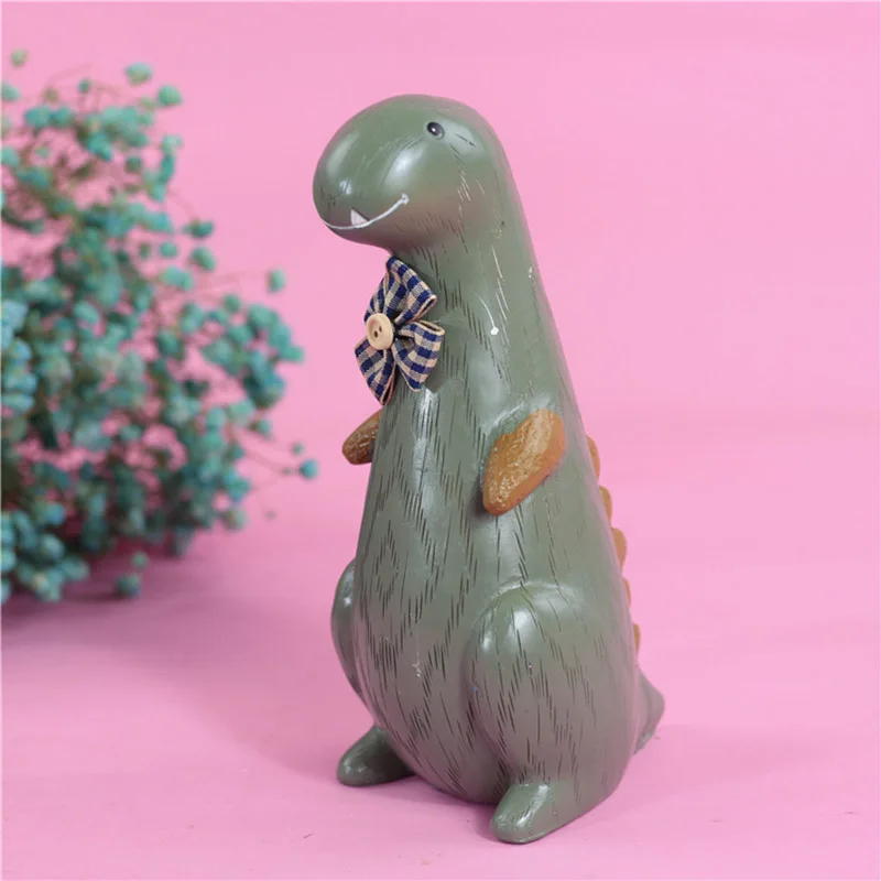 Zakka Creative Cartoon Animal Piggy Bank Resin Craft Money Box New Year'S Gift Coin Household Living Room Desktop Decoration | Дом и сад