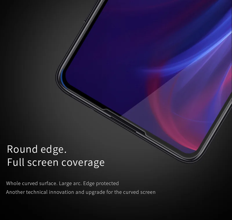 Nillkin XD CP+ Pro макс. закаленное стекло для Xiaomi Redmi K20 Pro Полное покрытие экрана изогнутое защитное Олеофобное