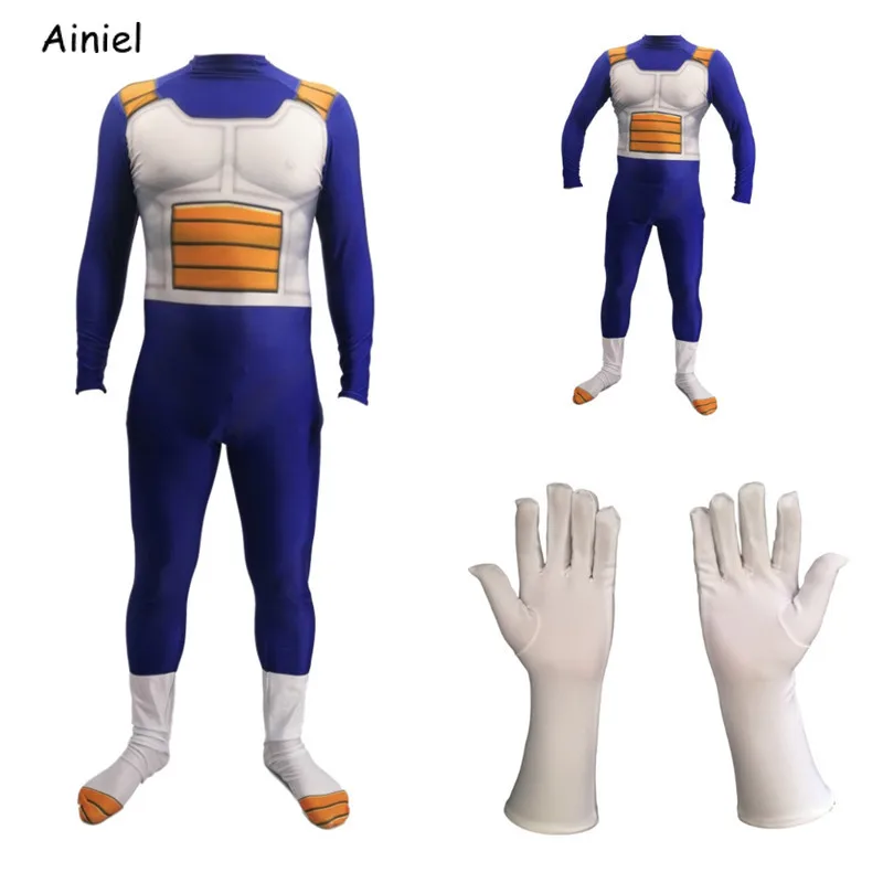 Аниме Косплэй костюм Dragon Ball Z Супер Jiren Вегета Герои боди зентай-костюм Комбинезон