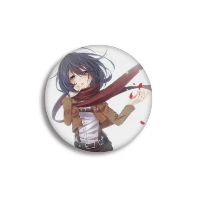 12 видов атака на Титанов Shingeki no Kyojin фигурка модель брошь заколки круглые Жесть