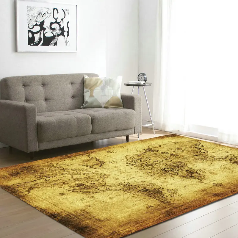 Большой ковёр для гостиной карта мира Коврики 60x39 дюймов спальни играющие Дети