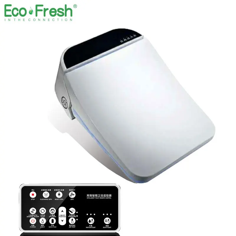 Ecofresh квадратное умное сиденье для унитаза, электрическое биде, интеллектуальное биде, тепловая Чистка, сушка, массажный уход